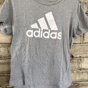 Simple Gray Adidas Tee Size: L